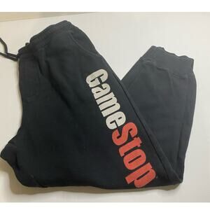 Game Stop Black Joggers Unisex Size XL